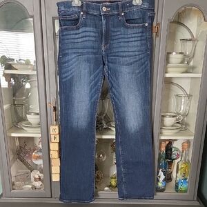 Womens Express Barely Boot Mid Rise Strtch Size 10S Blue Jeans